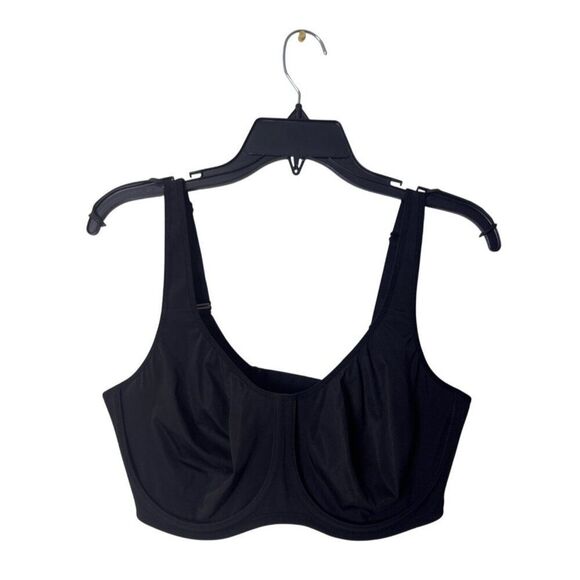 Delimira Full Coverage Underwired Bra Black 40DD Adjustable Straps - Picture 1 of 6